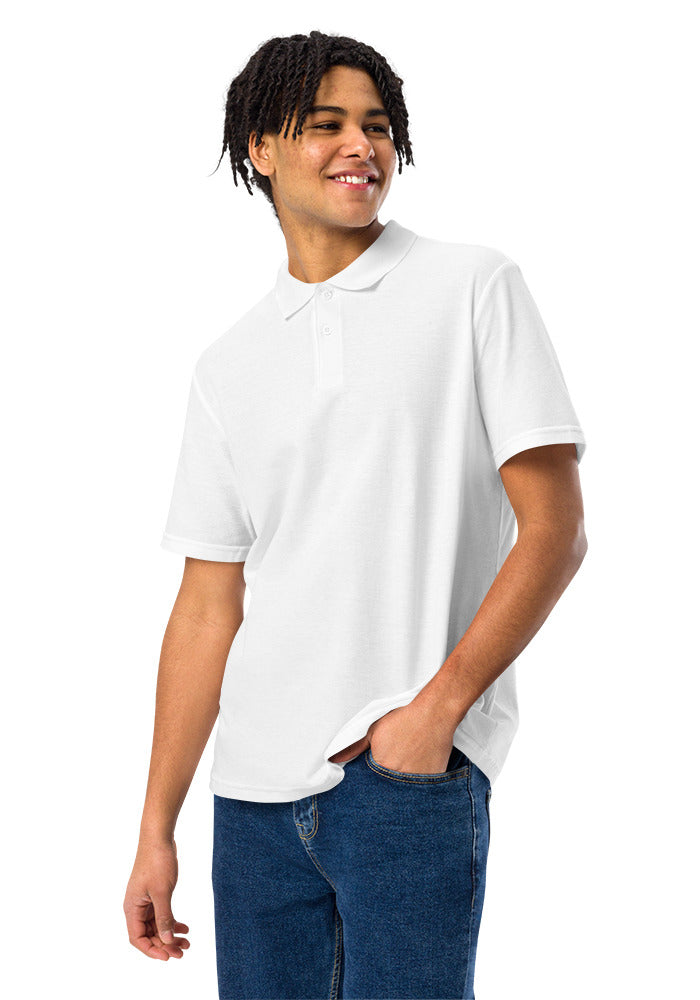 Pique Polo - White
